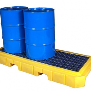ULTRATECH 3 DRUM LOW-PROFILE ULTRA-SPILL PALLET P3 PLUS (WITH DRAIN) - 9627