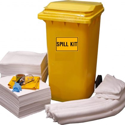 WHEELED BIN OIL SPILL KIT – 360 LITRES