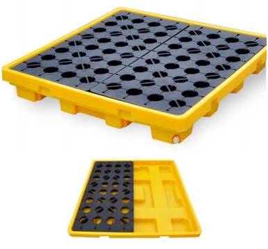 4 DRUM SPILL PALLET – LOW PROFILE 