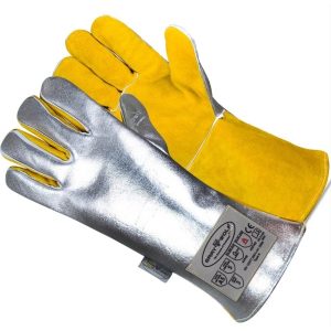 ALUMINIZED MOLTEN METAL AND HEAT RESISTANT GLOVES